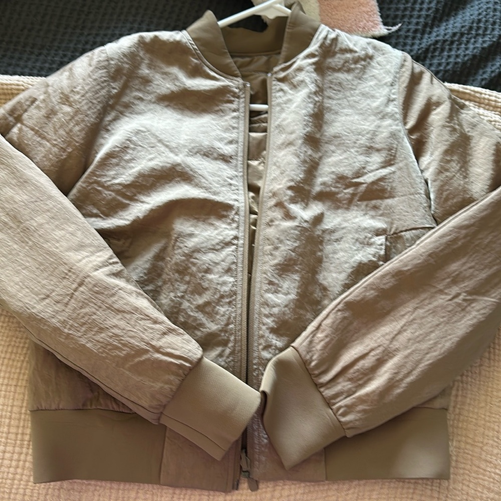 lululemon athletica Tan Bomber Jacket